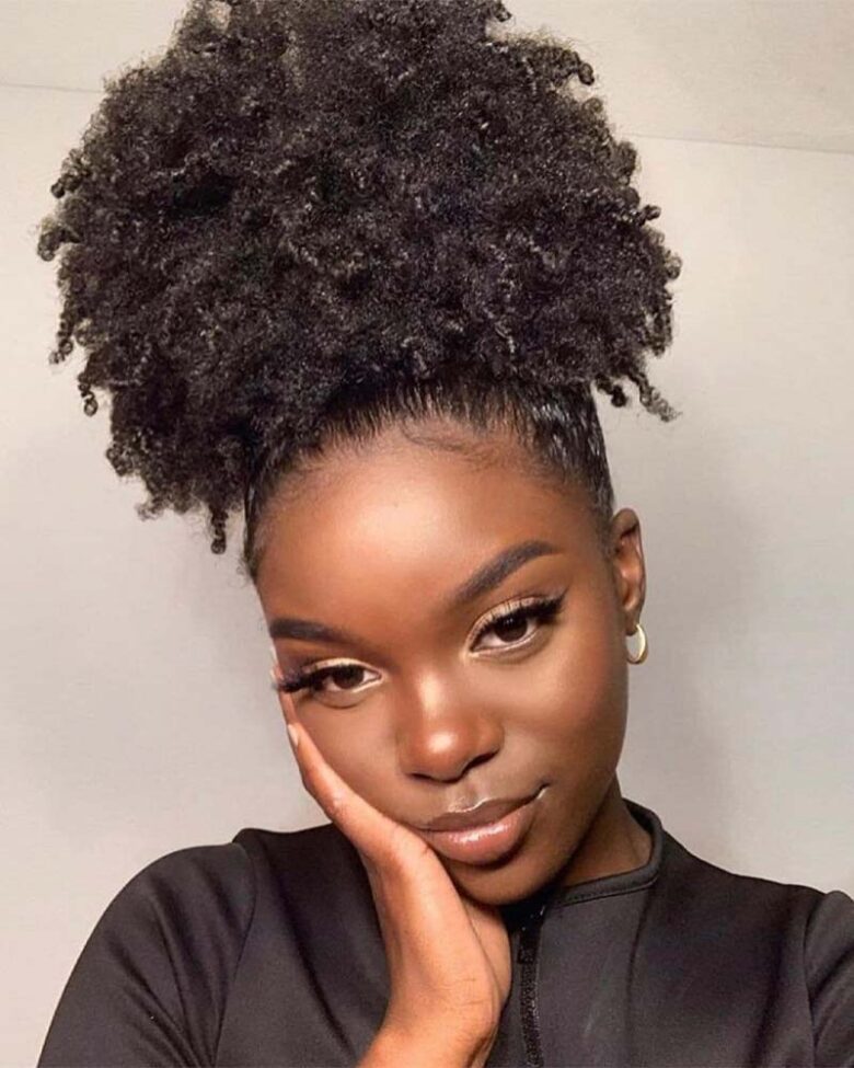 coiffures filles noires grosse bouffée coiffure femme africaine - Luxe Digital