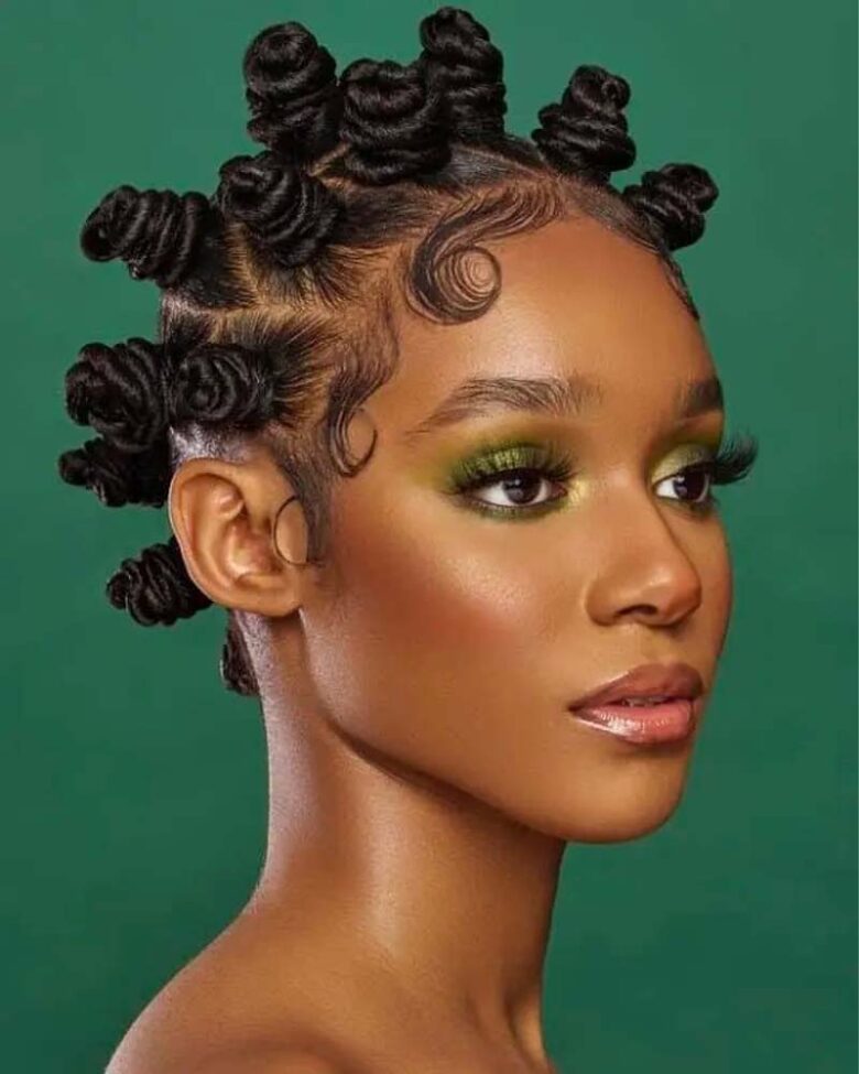 coiffures filles noires noeuds bantous - Luxe Digital