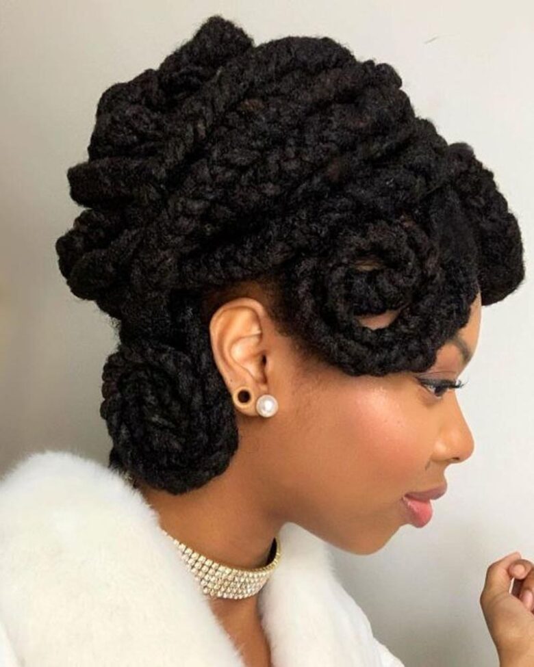 coiffures dreadlocks pour femmes chignons dread torsadés - Luxe Digital
