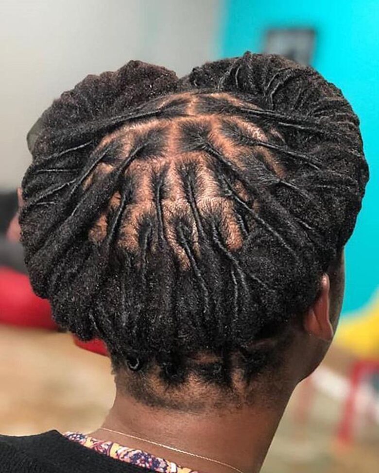 coiffures dreadlocks femme halo redouté avec reflets - Luxe Digital