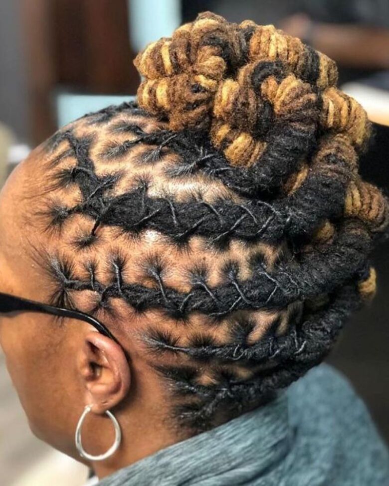 coiffures dreadlocks femmes dreads mohawk avec tresses torsadées - Luxe Digital