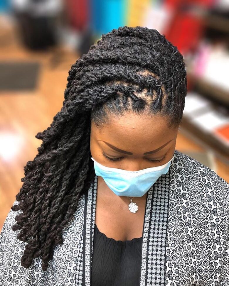 coiffures dreadlocks femme tresse avec dreadlocks - Luxe Digital