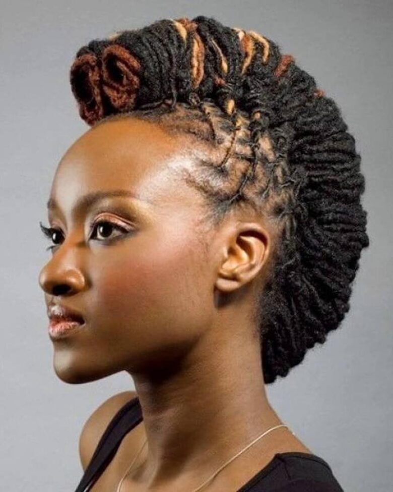 coiffures dreadlocks femme mohawk dreads femmes - Luxe Digital