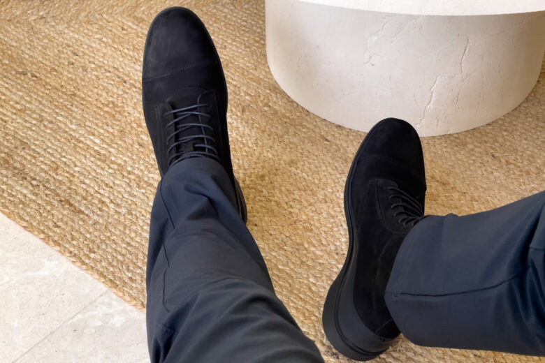 Test des bottes Amberjack sur pieds - Luxe Digital