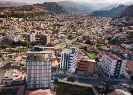 La Bolivia La Paz a un moment avec l'hôtel élégant et rempli d'art rempli d'art