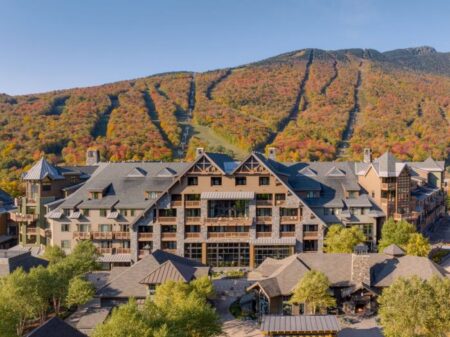Le lodge de Spruce Peak est la principale raison du Vermont pour visiter l'État de Green Mountain
