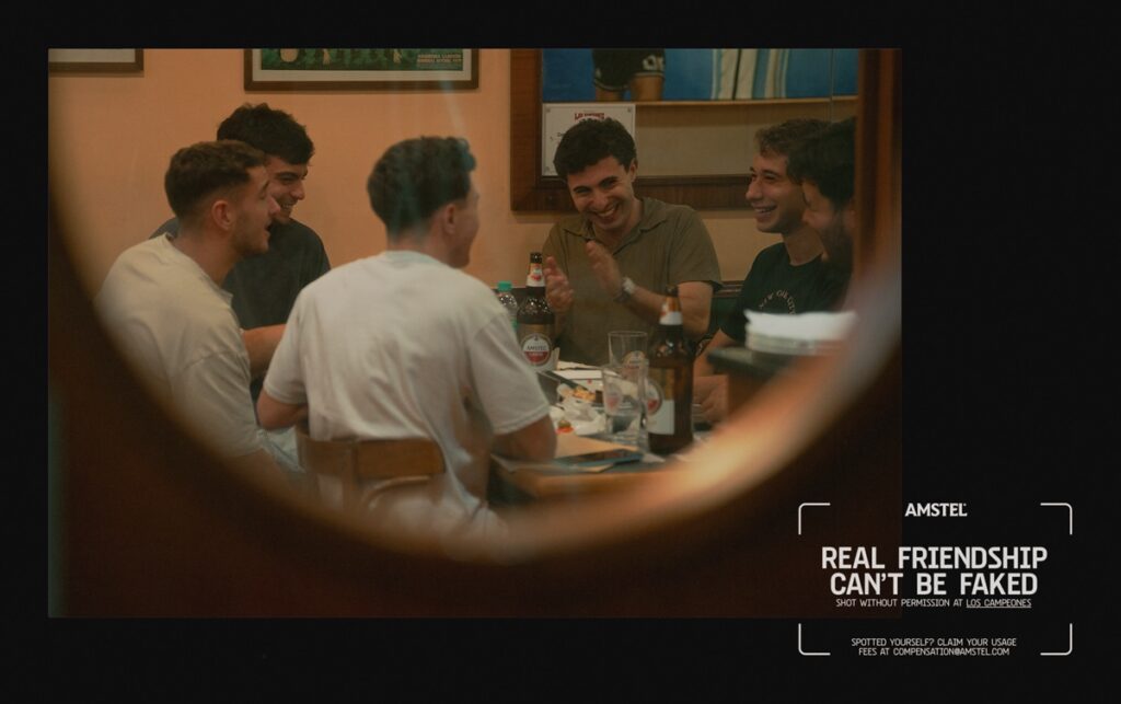 « Shot Without Permission » d'Amstel capture la beauté d'une connexion non filtrée